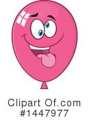 Pink Party Balloon Clipart #1447977 by Hit Toon