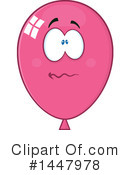 Pink Party Balloon Clipart #1447978 by Hit Toon