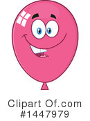 Pink Party Balloon Clipart #1447979 by Hit Toon