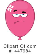 Pink Party Balloon Clipart #1447984 by Hit Toon