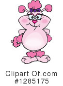 Pink Poodle Clipart #1285175 by Dennis Holmes Designs