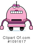 Pink Robot Clipart #1091617 by Cory Thoman