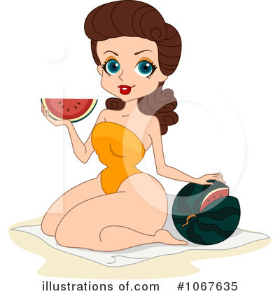 Royalty-Free (RF) Pinup Clipart Illustration by BNP Design Studio - Stock Sample #1067635
