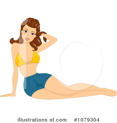 Pinup Woman Clipart #1079304 by BNP Design Studio