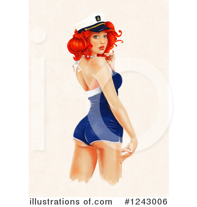 Pinup Girl Clipart #1243006 by lineartestpilot
