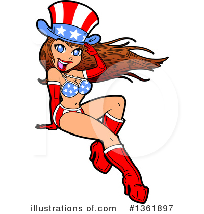 Royalty-Free (RF) Pinup Clipart Illustration by Clip Art Mascots - Stock Sample #1361897