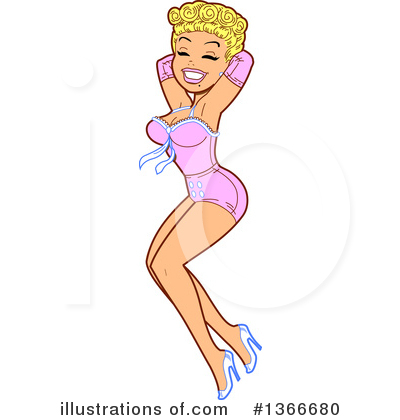 Royalty-Free (RF) Pinup Clipart Illustration by Clip Art Mascots - Stock Sample #1366680