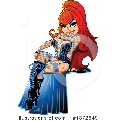 Royalty-Free (RF) Pinup Clipart Illustration by Clip Art Mascots - Stock Sample #1372849
