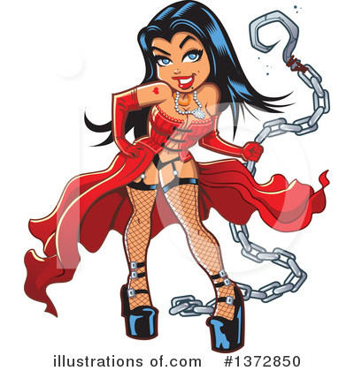 Royalty-Free (RF) Pinup Clipart Illustration by Clip Art Mascots - Stock Sample #1372850