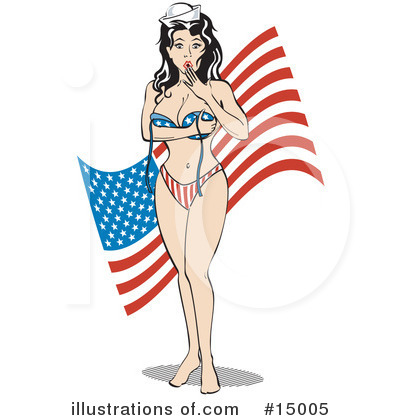 American Flag Clipart #15005 by Andy Nortnik