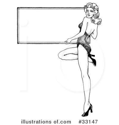 Royalty-Free (RF) Pinup Clipart Illustration by C Charley-Franzwa - Stock Sample #33147