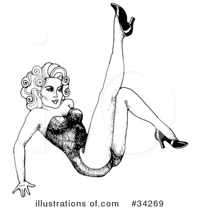 Royalty-Free (RF) Pinup Clipart Illustration by C Charley-Franzwa - Stock Sample #34269