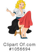Pinup Woman Clipart #1056694 by BNP Design Studio