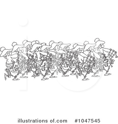 Royalty-Free (RF) Pipers Clipart Illustration by toonaday - Stock Sample #1047545