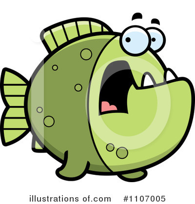 Piranha Clipart #1107005 by Cory Thoman