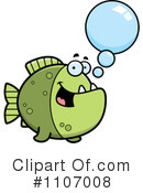 Piranha Clipart #1107008 by Cory Thoman