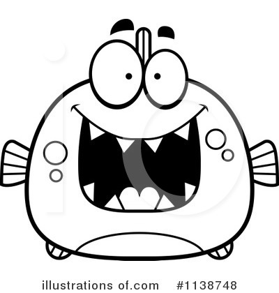 Royalty-Free (RF) Piranha Clipart Illustration by Cory Thoman - Stock Sample #1138748