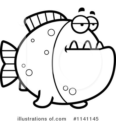 Royalty-Free (RF) Piranha Clipart Illustration by Cory Thoman - Stock Sample #1141145