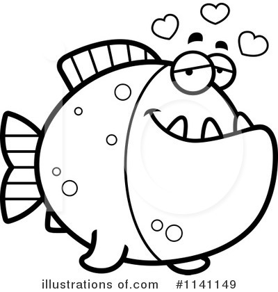 Royalty-Free (RF) Piranha Clipart Illustration by Cory Thoman - Stock Sample #1141149