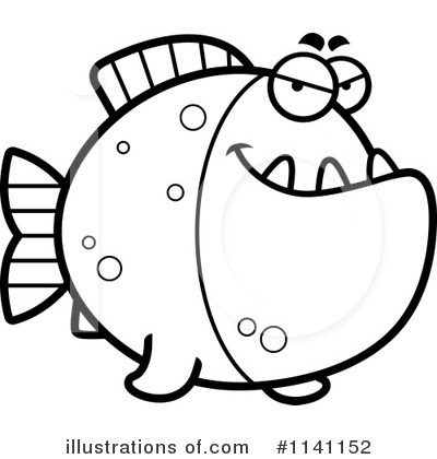 Royalty-Free (RF) Piranha Clipart Illustration by Cory Thoman - Stock Sample #1141152