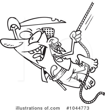 Royalty-Free (RF) Pirate Clipart Illustration by toonaday - Stock Sample #1044773