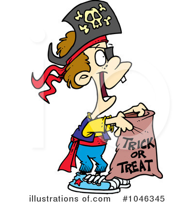 Royalty-Free (RF) Pirate Clipart Illustration by toonaday - Stock Sample #1046345