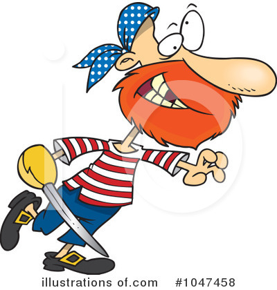 Royalty-Free (RF) Pirate Clipart Illustration by toonaday - Stock Sample #1047458