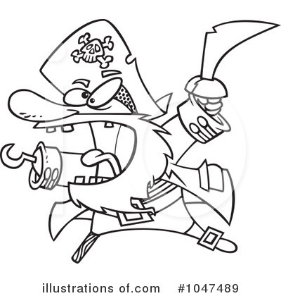 Royalty-Free (RF) Pirate Clipart Illustration by toonaday - Stock Sample #1047489