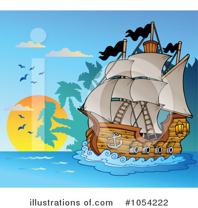 Royalty-Free (RF) Pirate Clipart Illustration by visekart - Stock Sample #1054222
