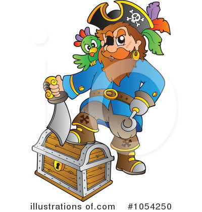 Royalty-Free (RF) Pirate Clipart Illustration by visekart - Stock Sample #1054250