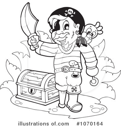 Royalty-Free (RF) Pirate Clipart Illustration by visekart - Stock Sample #1070164
