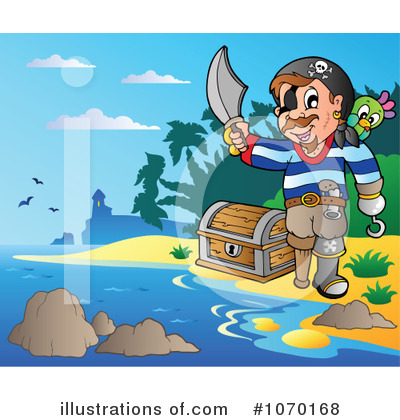 Royalty-Free (RF) Pirate Clipart Illustration by visekart - Stock Sample #1070168