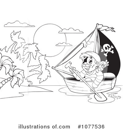 Royalty-Free (RF) Pirate Clipart Illustration by visekart - Stock Sample #1077536