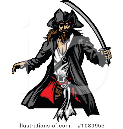 Royalty-Free (RF) Pirate Clipart Illustration by Chromaco - Stock Sample #1089955