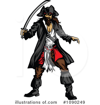 Royalty-Free (RF) Pirate Clipart Illustration by Chromaco - Stock Sample #1090249
