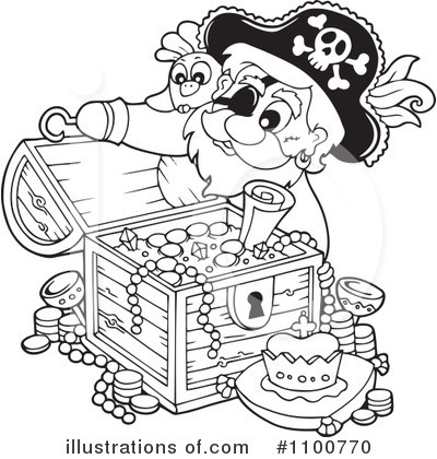Royalty-Free (RF) Pirate Clipart Illustration by visekart - Stock Sample #1100770