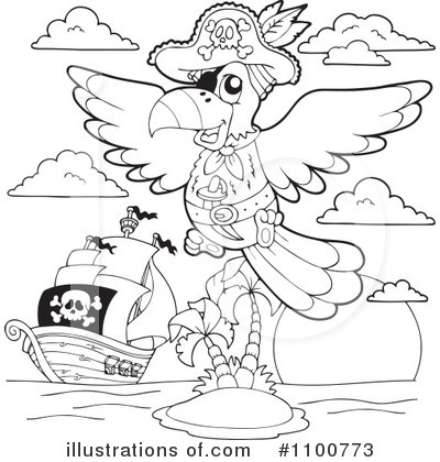 Royalty-Free (RF) Pirate Clipart Illustration by visekart - Stock Sample #1100773