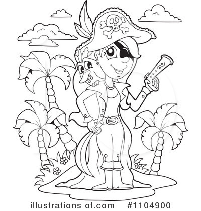 Royalty-Free (RF) Pirate Clipart Illustration by visekart - Stock Sample #1104900