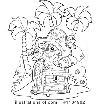 Royalty-Free (RF) Pirate Clipart Illustration by visekart - Stock Sample #1104902