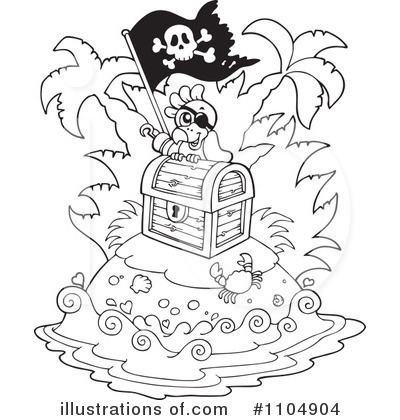 Royalty-Free (RF) Pirate Clipart Illustration by visekart - Stock Sample #1104904