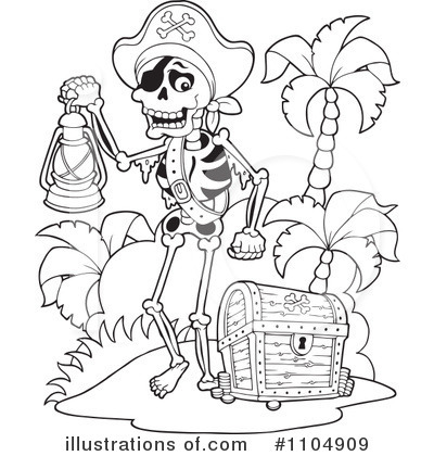 Royalty-Free (RF) Pirate Clipart Illustration by visekart - Stock Sample #1104909