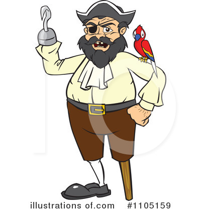 Royalty-Free (RF) Pirate Clipart Illustration by Cartoon Solutions - Stock Sample #1105159