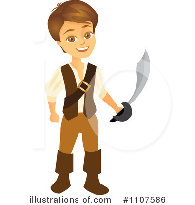 Royalty-Free (RF) Pirate Clipart Illustration by Amanda Kate - Stock Sample #1107586
