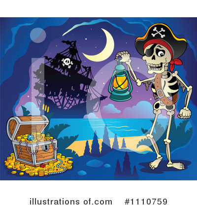 Royalty-Free (RF) Pirate Clipart Illustration by visekart - Stock Sample #1110759