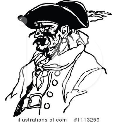 Royalty-Free (RF) Pirate Clipart Illustration by Prawny Vintage - Stock Sample #1113259