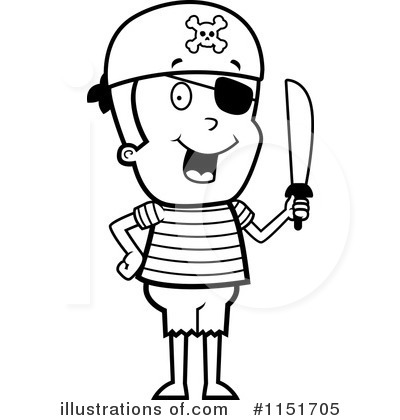 Royalty-Free (RF) Pirate Clipart Illustration by Cory Thoman - Stock Sample #1151705