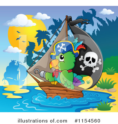 Royalty-Free (RF) Pirate Clipart Illustration by visekart - Stock Sample #1154560