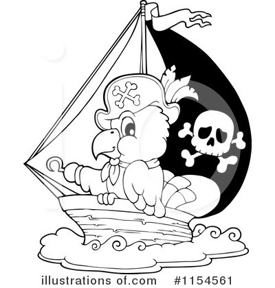 Royalty-Free (RF) Pirate Clipart Illustration by visekart - Stock Sample #1154561
