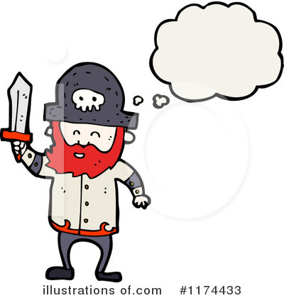 Royalty-Free (RF) Pirate Clipart Illustration by lineartestpilot - Stock Sample #1174433