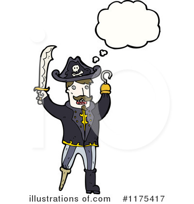 Royalty-Free (RF) Pirate Clipart Illustration by lineartestpilot - Stock Sample #1175417